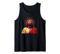 Le Visage Vintage de Dieu Guide Jésus-Christ, Image céleste Débardeur