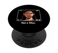 Le Vitiligo n'est Pas Une déclaration de beauté Naturelle filtrante PopSockets PopGrip Adhésif