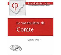 Le vocabulaire de Comte