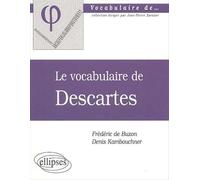 Le vocabulaire de Descartes