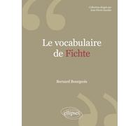 Le vocabulaire de Fichte