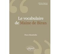 Le vocabulaire de Maine de Biran