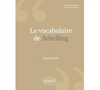 Le vocabulaire de Schelling