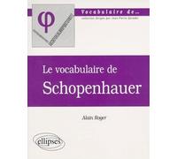 Le vocabulaire de Schopenhauer