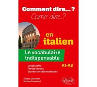 Le Vocabulaire Indispensable En Italien A1-A2