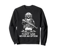 Le vol de Pingouins n'a jamais été Une Option Militaire Tactique Amusante Sweatshirt