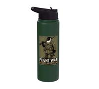 Le vol tactique de l'armée de pingouin n'a jamais été une option Stainless Steel Insulated Water Bottle