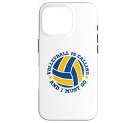 Le Volley-Ball m'appelle et Je Dois Devenir Un Joueur de Sport Amusant Coque pour iPhone 16 Pro