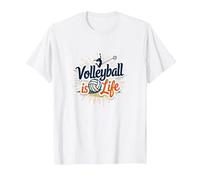 Le Volleyball, C'est la Vie : Passion Sportive pour Les Joueurs et Les Fans T-Shirt, Homme, Blanc, S