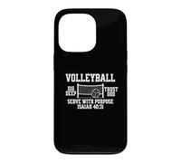 Le Volleyball chrétien Sert avec Un But Coque pour iPhone 13 Pro