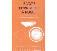 Le Vote populaire à Rome - Clément Chillet - Belles Lettres - broché - Etude