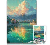 Le Voyage au Fleuve - Puzzle de 1000 pièces pour Adultes - Jeu éducatif et ludique et attentionné pour Toutes Les Occasions - Dimensions 50x75cm