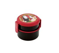 Le Voyage De Chihiro - Bento Rond Deux Parties No Face Rouge Foncé