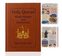 Le Voyage du Coran - Saint Coran Simplifié et Illustré, Tafsir Facile avec Analyse Thématique des 114 Sourates, Guide Complet pour l'Étude et la Réflexion des Débutants Reverts Prières Quotidiennes