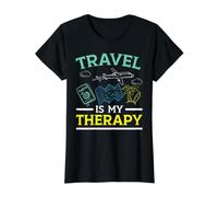 Le Voyage est ma thérapie Escapade Estivale Vacances Lieu Touristique T-Shirt Graphique avec Valeur