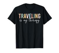 Le Voyage est ma thérapie, Un Voyageur du Monde drôle, Un Amoureux des Voyages T-Shirt