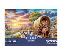 Le Voyage vers l'Ouest Puzzle 1000 Pièces Décoration Murale Jeu Cadeau Unique Qualité Premium pour Adultes Et Enfants 38x26cm/1000pcs