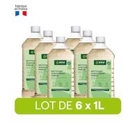 LE VRAI PROFESSIONNEL - Détergent Parfumant - Flacon 6 x 1 L - Nettoyant Sols - Jusqu’à 100 Lavages - Fabrication Française - Senteur Pinède