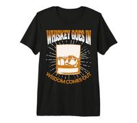 Le Whisky Entre dans la Sagesse Vient T-Shirt Haut de Gamme