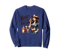 Le whisky tue l'ennui et l'ambiance cowboy Sweatshirt