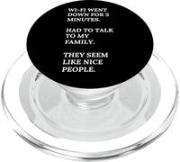 Le Wi-Fi est tombé. Parlez à ma famille. Ce sont des gens sympas. PopSockets PopGrip pour MagSafe