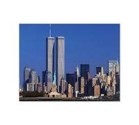 Le World Trade Center de New York，Adultes Puzzle Impossible De 1000 Pièces Décompression Jeu De Cadeaux Éducatifs pour Adultes（75x50cm）-C1