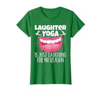 Le Yoga du Rire est Juste Rire sans Raison méditation T-Shirt, Femme, Vert Kelly, XXL
