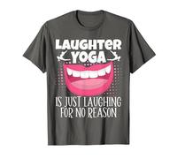Le Yoga du Rire est Juste Rire sans Raison méditation T-Shirt, Homme, Asphalte, M