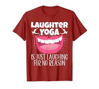 Le Yoga du Rire est Juste Rire sans Raison méditation T-Shirt, Homme, Canneberge, XXL