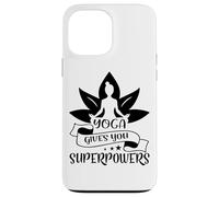 Le Yoga Vous Donne des Super pouvoirs en Posture de méditation Lotus Coque pour iPhone 13 Pro Max