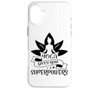 Le Yoga Vous Donne des Super pouvoirs en Posture de méditation Lotus Coque pour iPhone 16 Plus