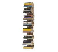 LE ZIE DI MILANO bibliothèque murale ZIA ORTENSIA (H 112 cm / Naturel - Hêtre massif et acier)