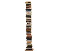 LE ZIE DI MILANO bibliothèque verticale ZIA ORTENSIA (H 204 cm / Naturel - Hêtre massif et acier)