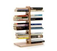 LE ZIE DI MILANO bibliothèque verticale ZIA ORTENSIA (H 66 cm / Naturel - Hêtre massif et acier)