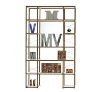 LE ZIE DI MILANO système modulaire I CASTELLI di ZIA BABELE BACAHP10 (Chêne naturel - Bois massif et acrylique)