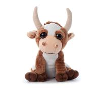 Le zoo de caresses longhorn cadeaux animaux en peluche pour les enfants du zoo brillant zoo animaux longhorn jouet en peluche 7 pouces
