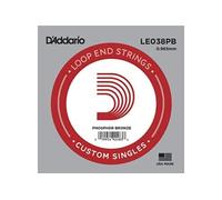 LE038PB, .038 - Corde au détail à boucle - phosphore bronze