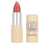 LÉA NATURE SO BiO étic| Rouge à lèvres Satiné certifié Bio - Pure Color | Corail lumière | Effet brillant & satiné | Couvrance homogène | Lèvres nourries | Beurre de Karité |Vegan|Made in France|4,5g