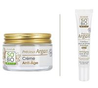 LÉA NATURE SO BiO étic | Routine Visage Anti-Âge - Crème Anti-Âge Jour (50 ml) + Contour Yeux & Lèvre anti-âge (15 ml) | Corrige les signes de l’âge | 99% d'origine naturelle | Made in France