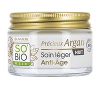 SO BIO ETIC Précieux Argan Soin Léger Nuit Anti-Âge Crème 50 ml
