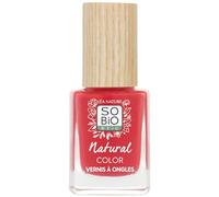 LÉA NATURE SO BiO étic| Vernis ongles naturel - Natural Color | Rouge coquelicot | Double action Soin & Couleur - Fortifie & Protège | Huile de Ricin bio fortifiante | Vegan | Made in France |11ml