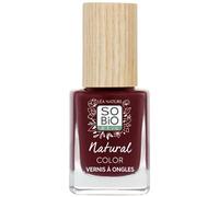 LÉA NATURE SO BiO étic| Vernis ongles naturel - Natural Color | Séduisant rouge | Double action Soin & Couleur - Fortifie & Protège | Huile de Ricin bio fortifiante | Vegan | Made in France |11ml
