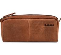 LEABAGS Fort Wayne Trousse en Cuir I Trousse à Crayons en Cuir de Buffle véritable I Etui en Cuir I Porte-Plume Vintage I Petite Trousse à Crayons I 20x9x6 cm