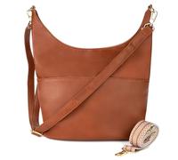 LEABAGS Sac à Bandoulière pour femme, Sac à Main Femme vintage Venice en cuir PU, sac besace femme avec sangle d'épaule de rechange pour le travail, l'université, l'école et les loisirs.