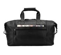 LEABAGS Weekender en Cuir pour Femmes et Hommes | Sac de Voyage en Cuir véritable Haut de Gamme | Sac de Sport de 41 L | Sac de Gym | Sac d'entraînement | Sac d'avion | Grand | Nappa Noir