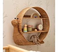 Leaceuv Etagere Murale en Rotin,Étagère Flottante pour Chambre d'enfant,étagères Murales,Bibliothèque bohème pour décoration de Chambre de bébé,la Maison et Le Bureau