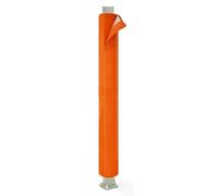 Leaceuv Rembourrage de Poteau pour Garage et Basket, Mousse Haute Densité 2cm, Protection Colonne Imperméable Intérieur Extérieur, 122-243cm(Orange,H 243CM_Inner DIA 150MM)