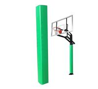 Leaceuv Rembourrage Poteau de Basket Carré 2,5cm Épais, Protection de Colonne en Mousse Haute Densité pour Garage, sous-Sol et Extérieur, Imperméable(Green,H 6FT/182CM_5" X5(13X13CM))