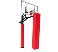 Leaceuv Rembourrage Poteau de Basket Carré 2,5cm Épais, Protection de Colonne en Mousse Haute Densité pour Garage, sous-Sol et Extérieur, Imperméable(Red,H 4FT/122CM_9.5"X9.5"(24X24CM))