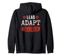 Lead Adapt Deliver Office Project Manager Collègue de Travail Sweat à Capuche